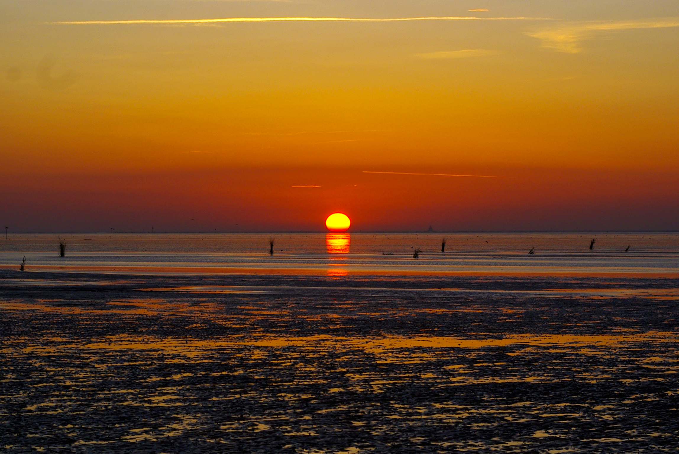 Sonnenuntergang an der Nordsee